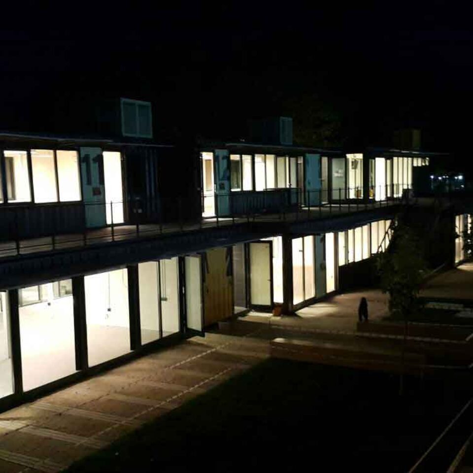 Ege University Container Park Structural Steel Project Fabrication